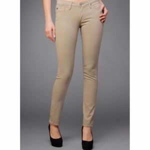 Ag Adriano Goldschmied Jeans - AG The Stilt Jeans in Camel Sateen Ag Adriano Goldschmied Jeans - AG The Stilt Jeans in Camel Sateen